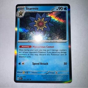 Starmie Holo NM 121/165 Scarlet & Violet 151 Pokemon Card